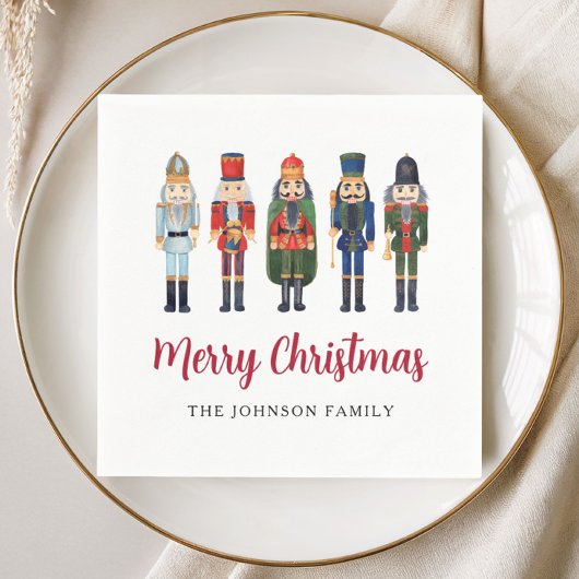Elegant Nutcracker Weihnachten Serviette