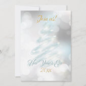 Elegant NYE Bokeh Company Holiday Card Einladung (Vorderseite)