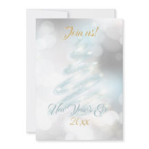 Elegant NYE Bokeh Company Holiday Card