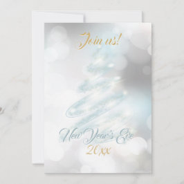 Elegant NYE Bokeh Company Holiday Card Einladung