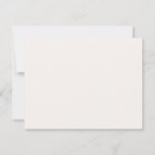 Elegant Oak Stationery Note Card Save The Date (Rückseite)