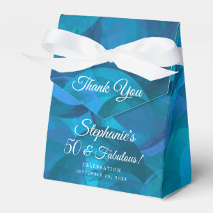 Elegant Ocean Blue 50 und fabelhafte Geburtstagspa Geschenkschachtel