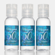Elegant Ocean Blue 50 und prächtige Geburtstagsgun