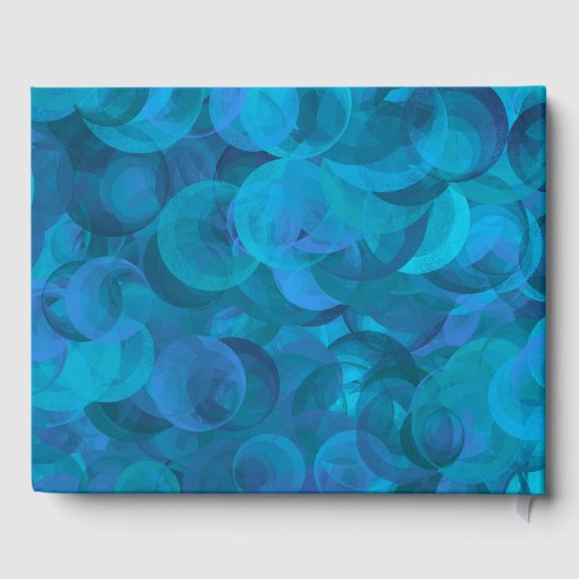 Elegant Ocean Blue 60 und Sassy Birthday Party Gästebuch (Rückseite)