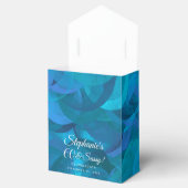 Elegant Ocean Blue 60 und Sassy Birthday Party Geschenkschachtel (Geöffnet)