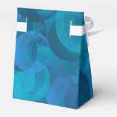 Elegant Ocean Blue 60 und Sassy Birthday Party Geschenkschachtel (Rückseite)