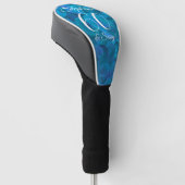 Elegant Ocean Blue 60 und Sassy Birthday Party Golf Headcover (angewinkelt)