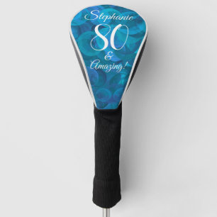 Elegant Ocean Blue 80 und Phantastische Geburtstag Golf Headcover