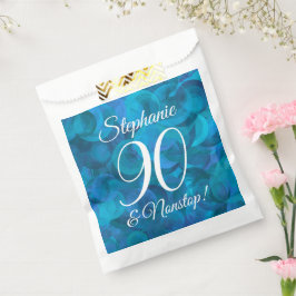 Elegant Ocean Blue 90 und Nonstop Geburtstagsparty Geschenktütchen