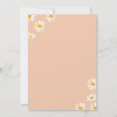 Elegant Oh Baby Daisy Blume Boho Baby Shower Einladung (Rückseite)