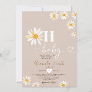 Elegant Oh Baby Daisy Blume Boho Baby Shower Einladung