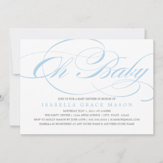 Elegant Oh Baby| Einladung zur Kinderdusche