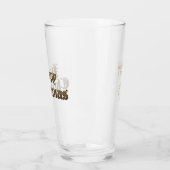 Elegant Old English Lettering Frohe Weihnachten Glas (Links)