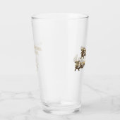 Elegant Old English Lettering Happy Hanukkah Glas (Rechts)