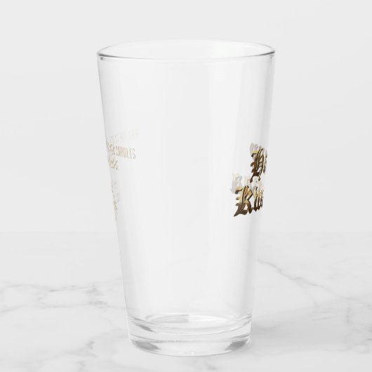 Elegant Old English Lettering Happy Kwanzaa Glas (Rechts)