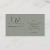 Elegant Olive Taupe QR Code Business Card Visitenkarte (Vorderseite)