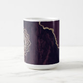 Elegant OM Mandala auf Marble Agate Kaffeetasse (Mittel)
