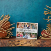 Elegant Oma 6 Foto Collage Wood Mother Day Fotoplatte (Seite)
