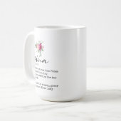 Elegant Oma Definition Floral 15oz Kaffee Tasse (Vorderseite Links)