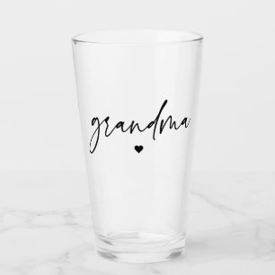 Elegant Oma Script Typografy Oma Geschenke Glas