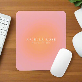 Elegant Ombre Blush Pink Clean Feminine Mousepad