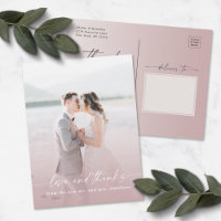 Elegant Ombre Dusty Mauve Wedding Foto Overlay