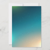 Elegant Ombre Erste Heilige Kommunion Einladung (Rückseite)