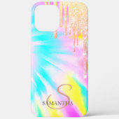 Elegant Ombre Glitzer Tropfens Gefärbte Krawatte Case-Mate iPhone Hülle (Rückseite)