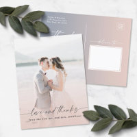 Elegant Ombre Light Pink Wedding Foto Overlay
