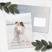 Elegant Ombre Off-White Wedding Foto Overlay