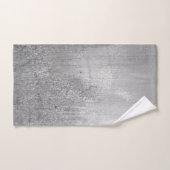 Elegant Ombre Silver Glittery Badhandtuch Set (Handtuch)