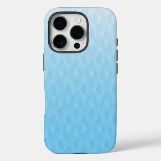 Elegant Ombre Sky Blue Geometric Design Case-Mate iPhone Hülle (Rückseite)