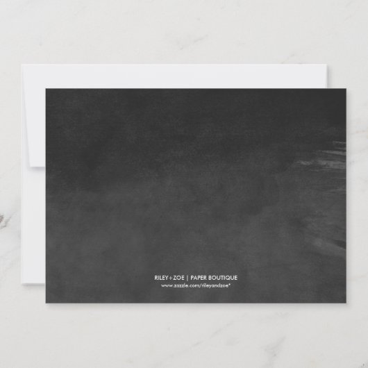 Elegant Ombre Vintages Skriptengagement Party Einladung (Rückseite)