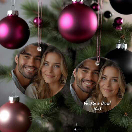 Elegant One Foto Liebe Valentine Keramik Ornament