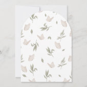 Elegant Onederful Butterfly Floral 1. Geburtstag Einladung (Rückseite)