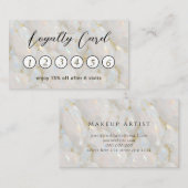 Elegant Opal Gemstone Einzigartig Treuekarte (Vorne/Hinten)