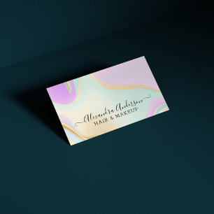 Elegant Opal Rainbow Visitenkarte