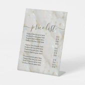 Elegant Opal Stone Einzigartig Sockelschild (Vorderseite)