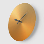 Elegant Orange bis Gold Ombre Gradient Große Wanduhr (Winkel)