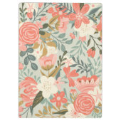 Elegant Orange Blush Black Green Ambrosia Floral Klemmbrett (Rückseite)