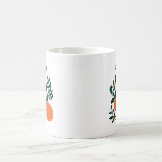 Elegant Orange Breeze Kaffeetasse (Mittel)