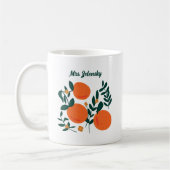 Elegant Orange Breeze Kaffeetasse (Links)