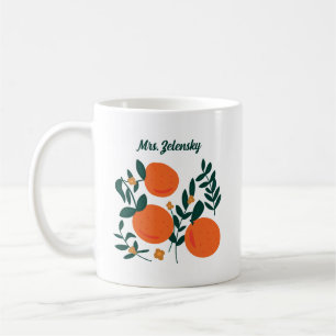 Elegant Orange Breeze Kaffeetasse