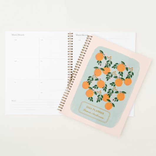 Elegant Orange Citrus Planner Planer (Anzeige)