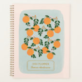 Elegant Orange Citrus Planner Planer (Vorderseite)