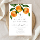 Elegant Orange Girl Einladung