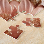 Elegant Orange Peach Floral Jigsaw Puzzle (Seite)