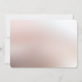 Elegant Orange Peach Floral Save the Date (Rückseite)