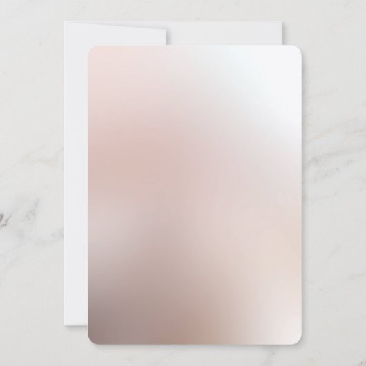 Elegant Orange Peach Floral Save the Date (Rückseite)