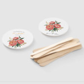 Elegant Orange Peony Bouquet Wedding Fächer (Non-assembled)